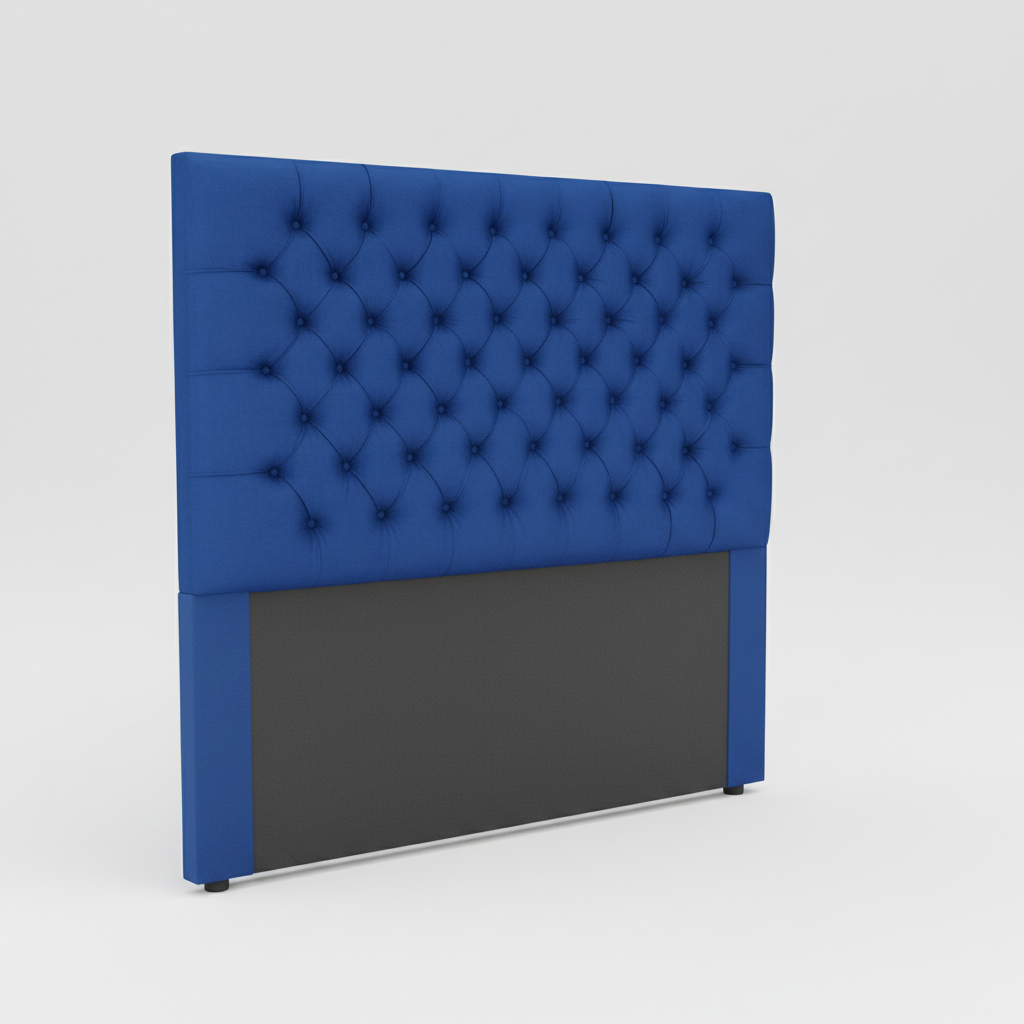 2022 Queen Headboard Standard Design Suede Blue