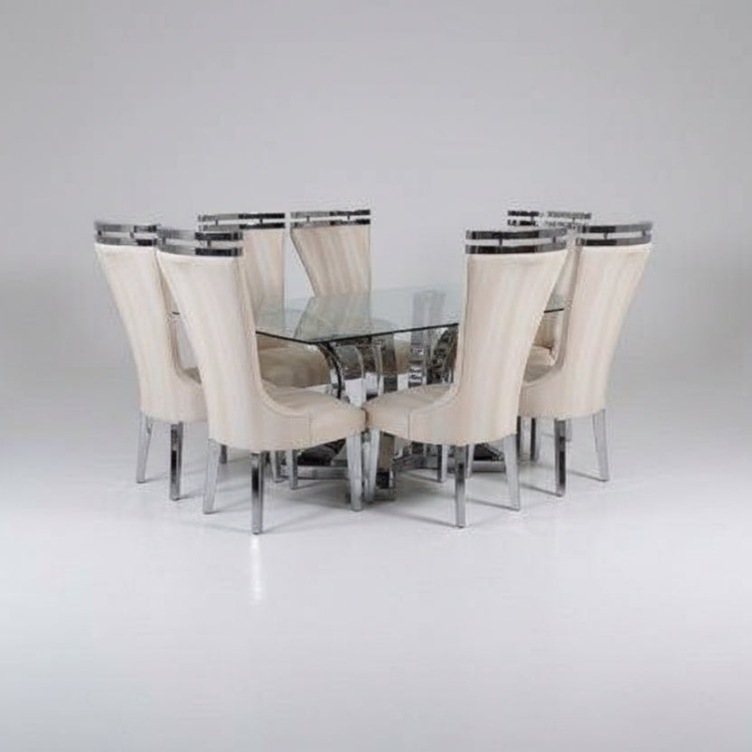 9-Pcs-Big-Chrome-Dining-Set