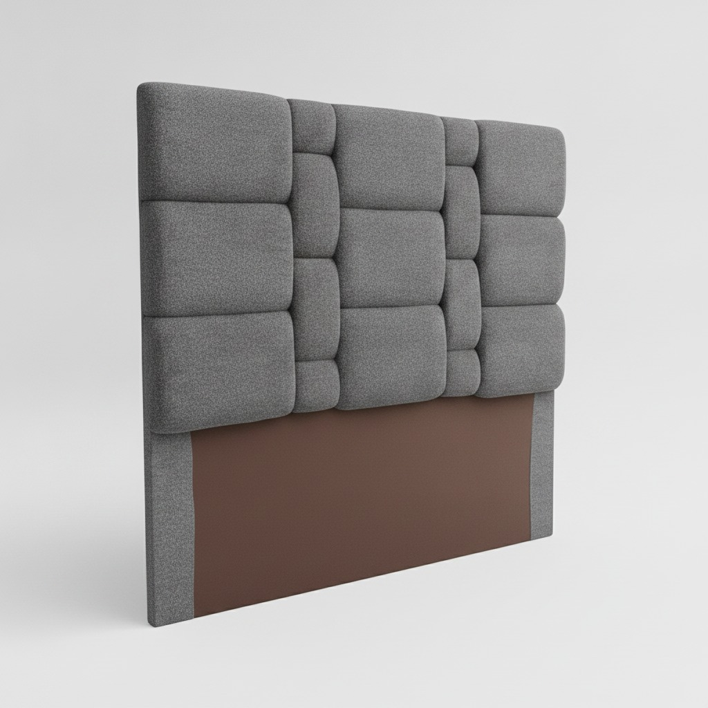 Bamboo Queen Headboard Boucle Grey
