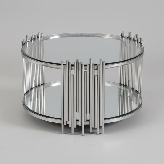 Round Glass Coffee Table - Ø100