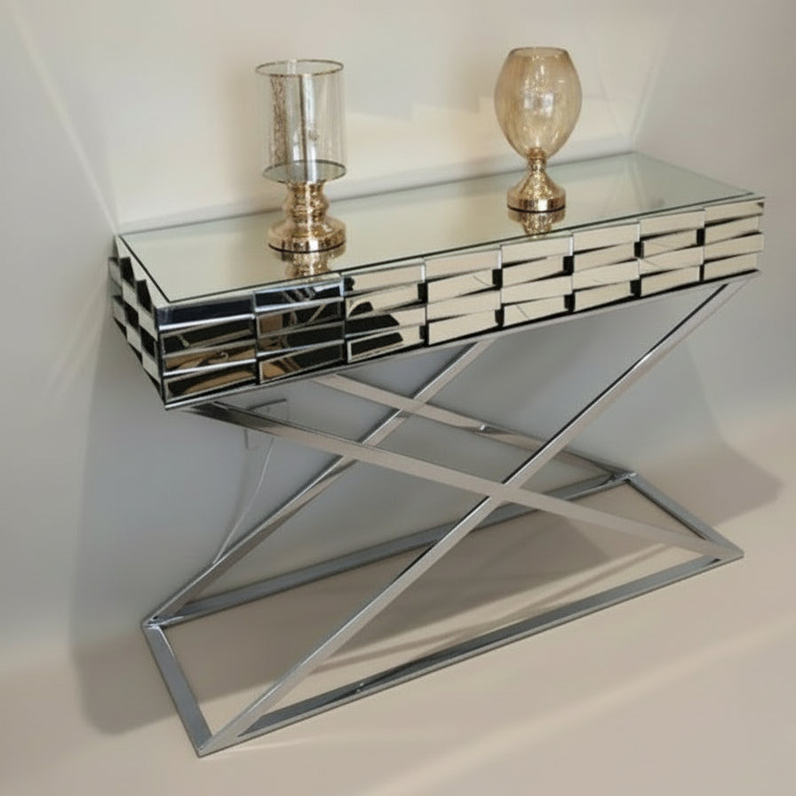 Console Glass Server A03 Silver