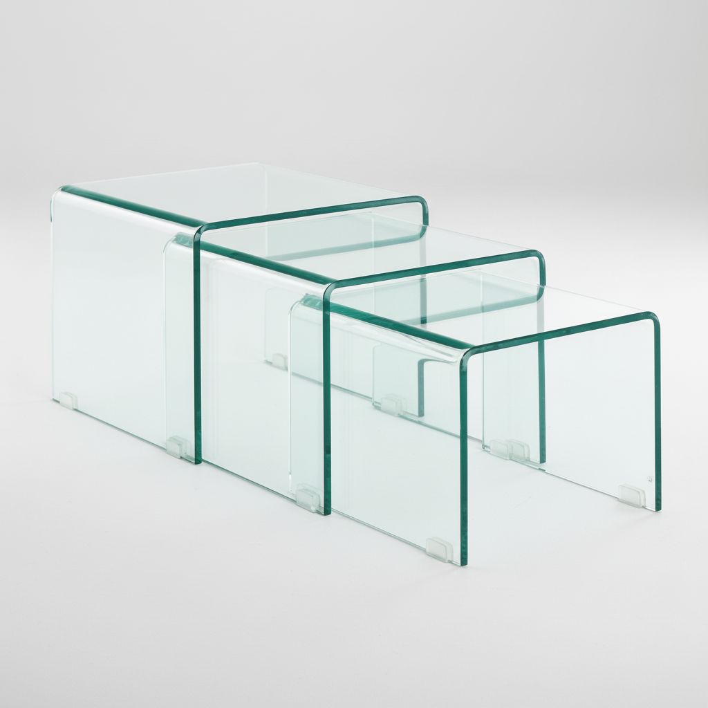 Glass Set side table - 3 Pieces