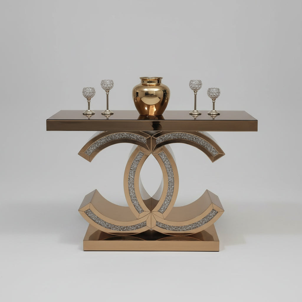 Golden Console Table