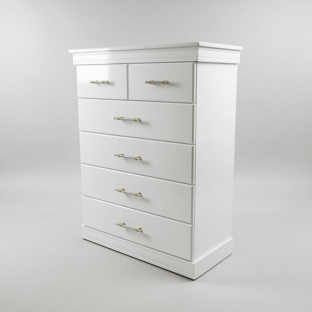Medium Chest of Drawers Pro White