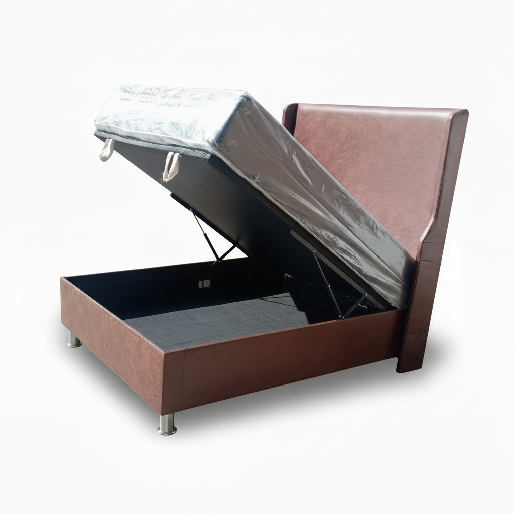 Plain Luna With Storage Sleigh Bed 4