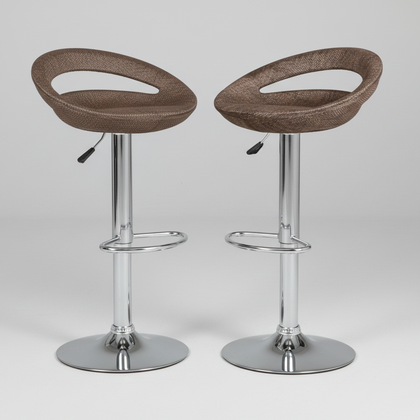 Rattan Bar Chair - Brown