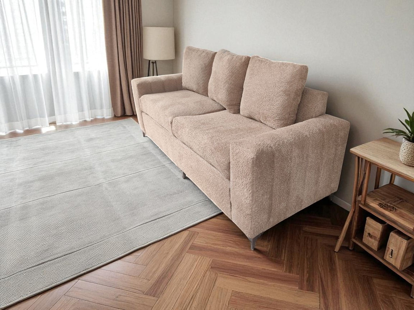 Romeo 3-Seat Bouclé Couch