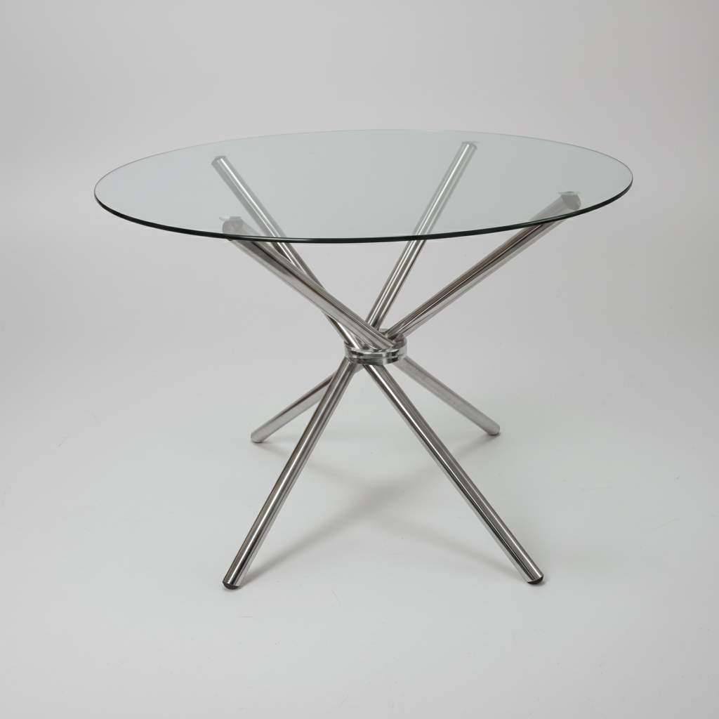 Round Glass Dinning Table