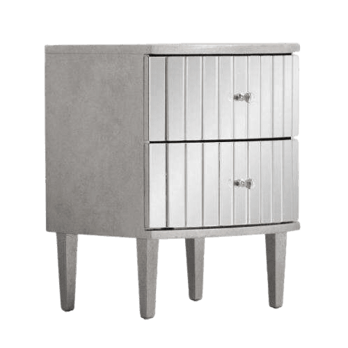 Swiss Mirror Pedestal with 2 Drawers