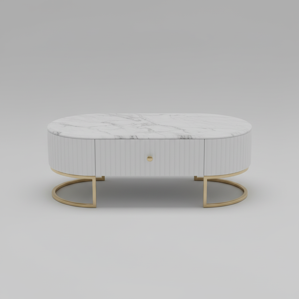 Wooden Coffee Table E66 White