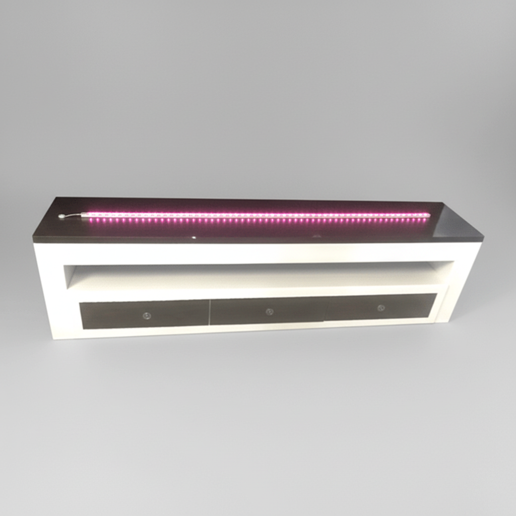 Wooden Plasma Stand Black/White