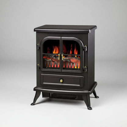 B2 Fireplace TV Stand White