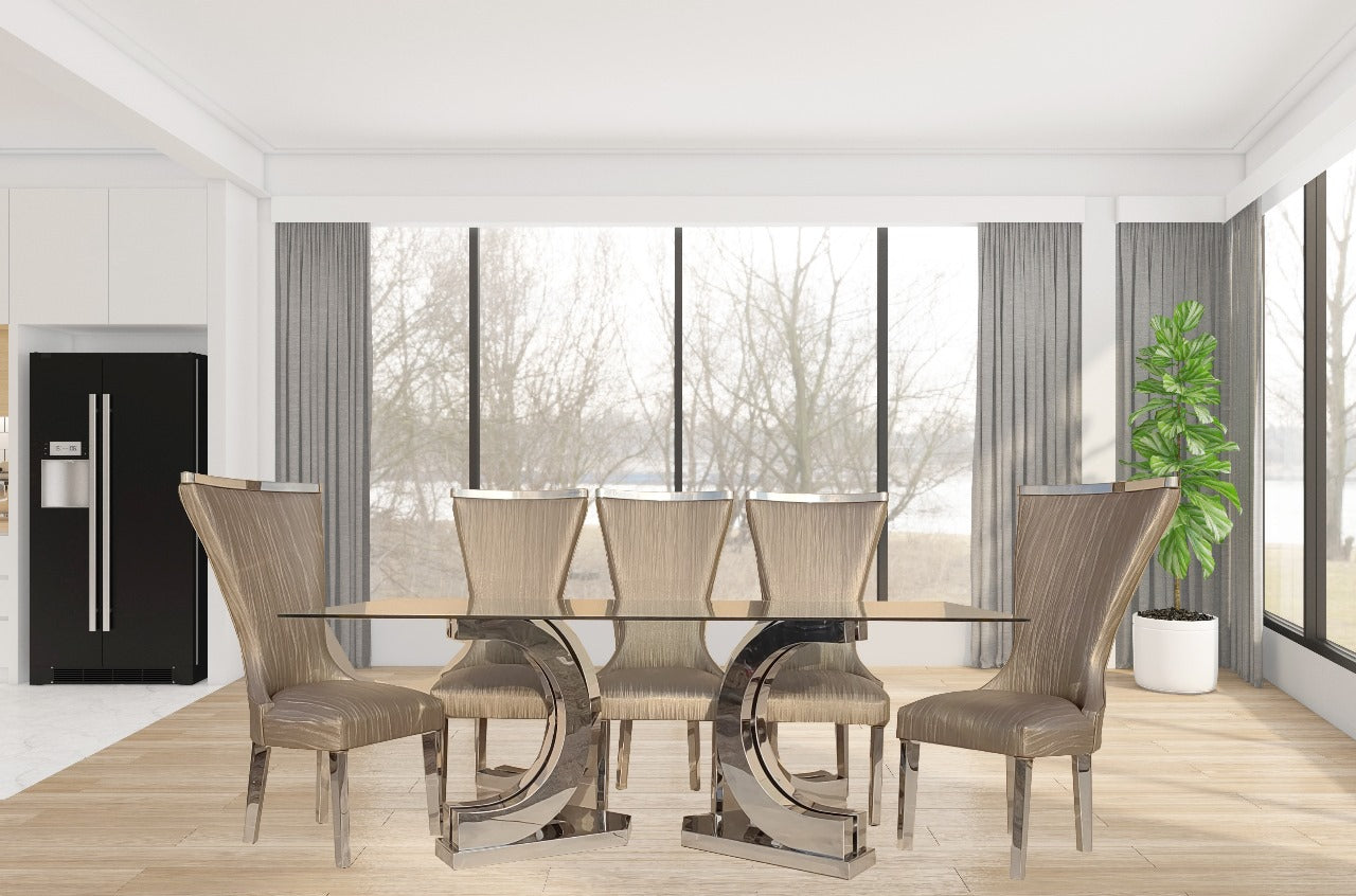 9-Pcs-Big-Chrome-Dining-Set