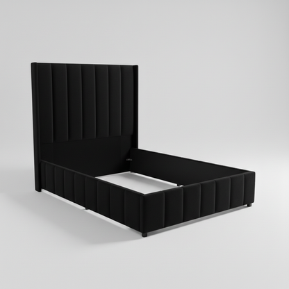 Bijou Boucle Sleigh Bed 1