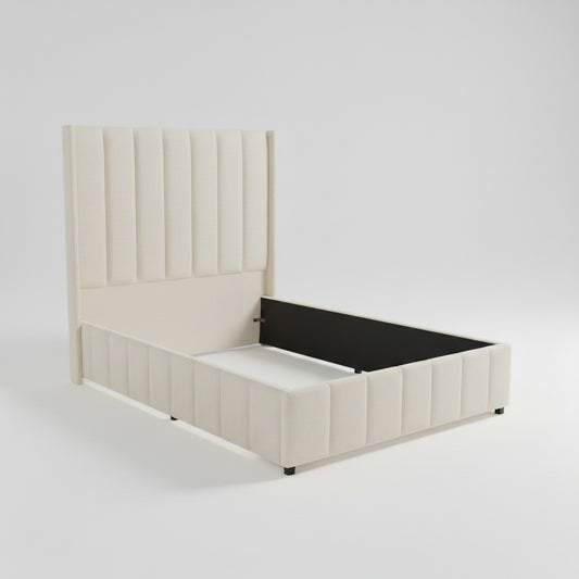 Bijou Boucle Sleigh Bed 1