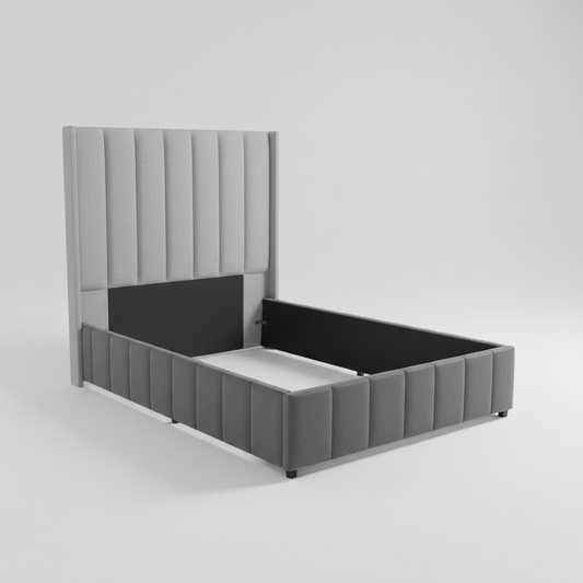 Bijou Boucle Sleigh Bed 1