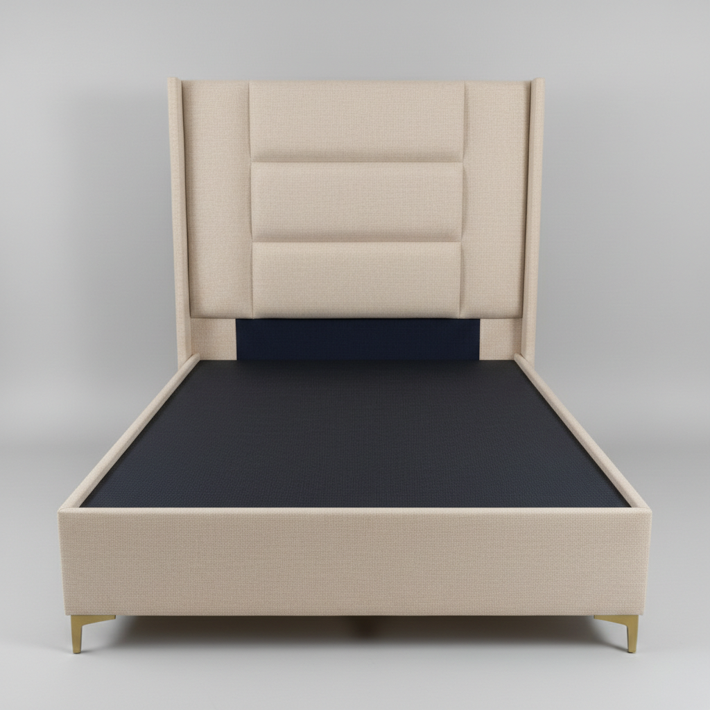 Boucle D1 Sleigh Bed 7