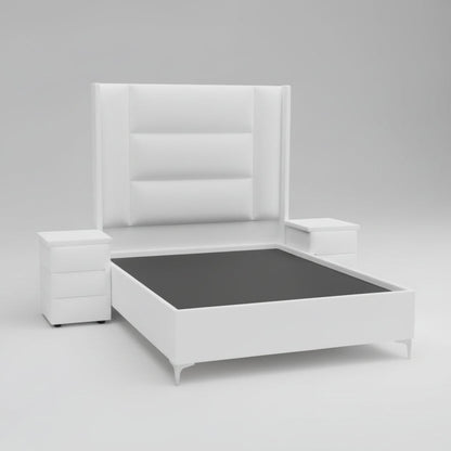 Boucle Queen Sleigh Bed Set 4 PCS (Standard)