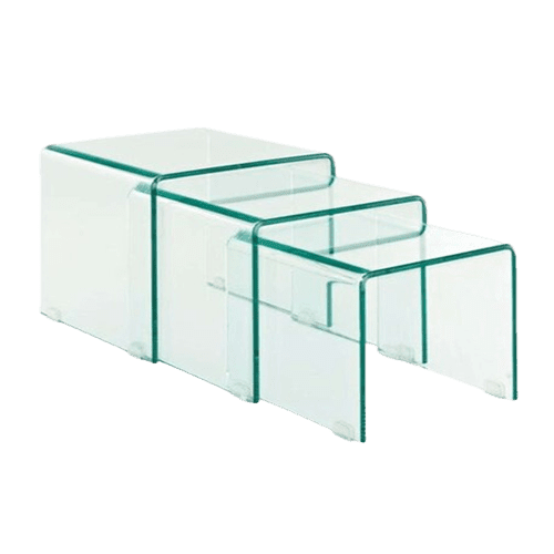 Glass Set side table - 3 Pieces