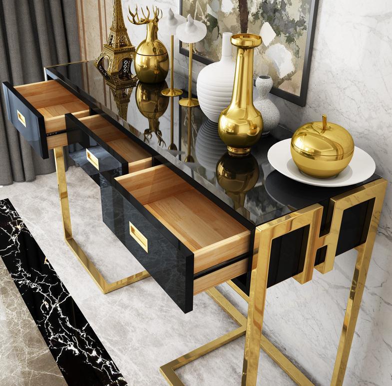 Mix Console Server YXG440 | Industrial Modern Entryway & Living Room Console