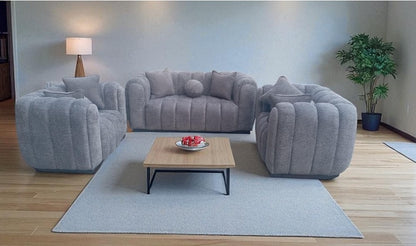 Logan 2-1-1 Set Bouclé Couch