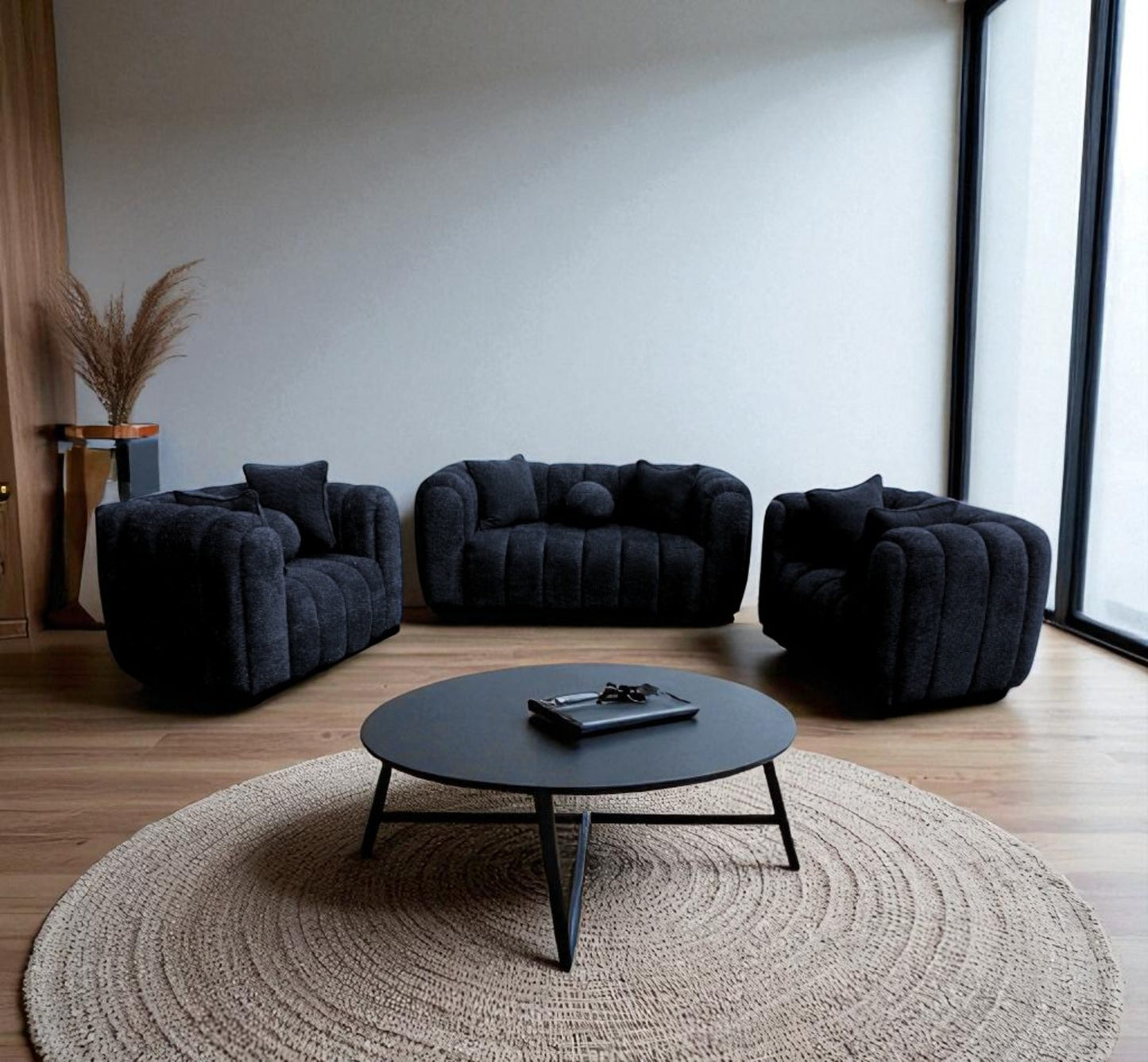 Logan 2-1-1 Set Bouclé Couch