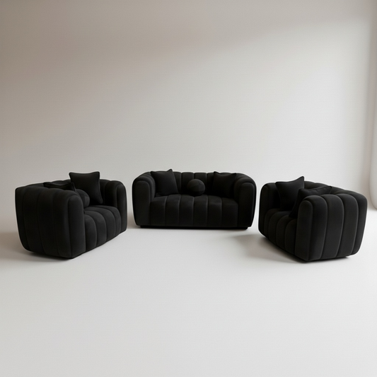 Logan 2-1-1 Set Bouclé Couch