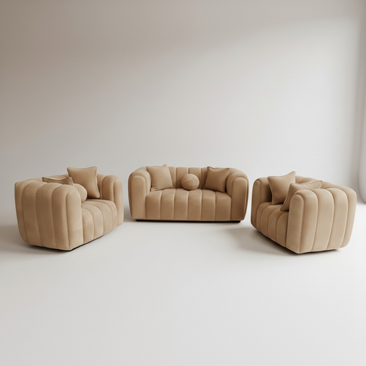 Logan 2-1-1 Set Bouclé Couch
