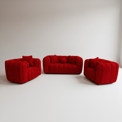 Logan 2-1-1 Set Bouclé Couch