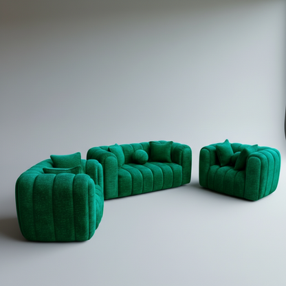 Logan 2-1-1 Set Bouclé Couch