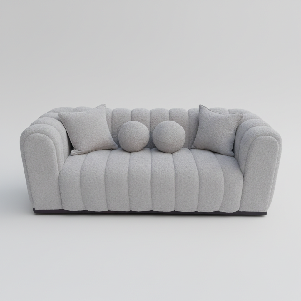 Logan 3 Seat Boucle Couch