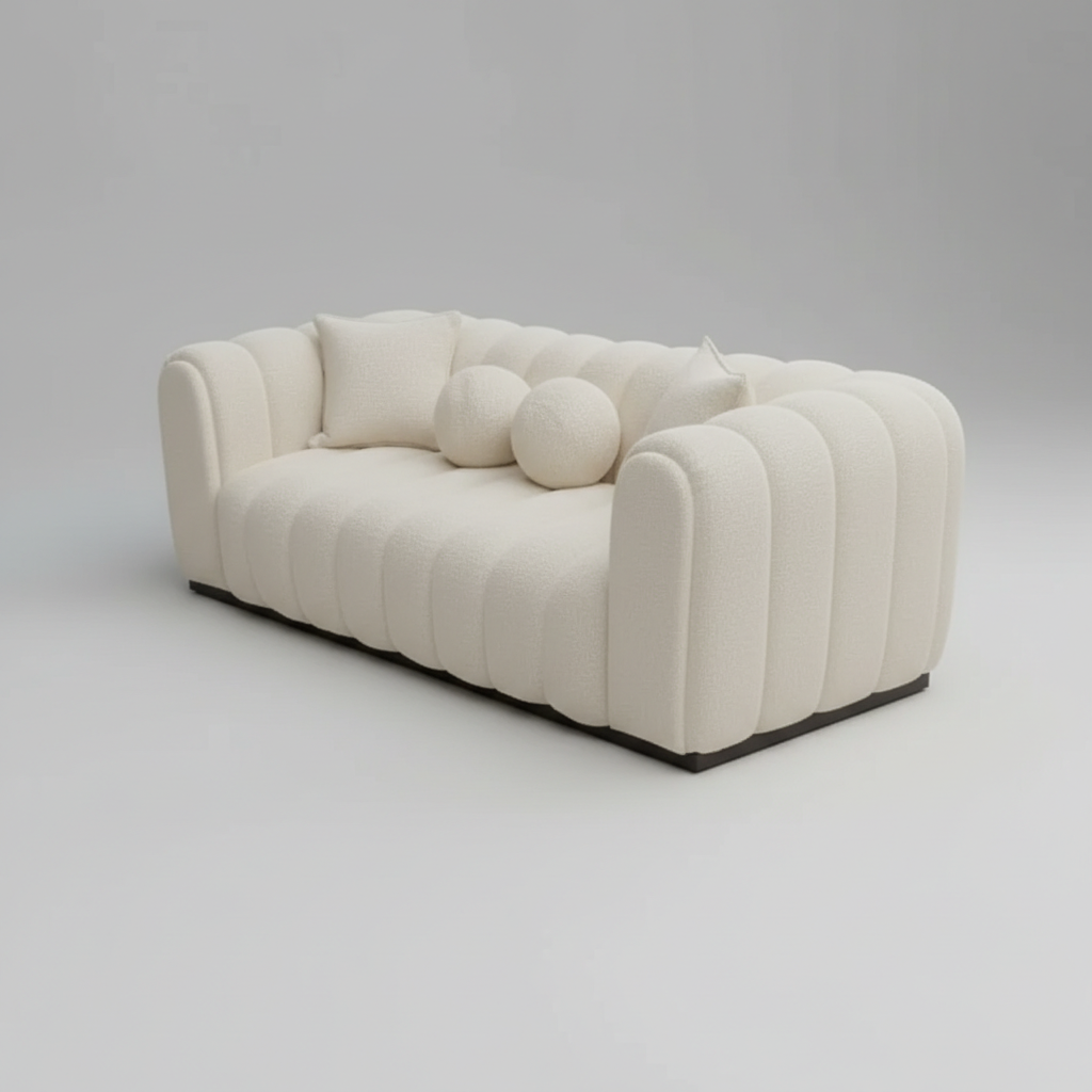 Logan 3 Seat Boucle Couch
