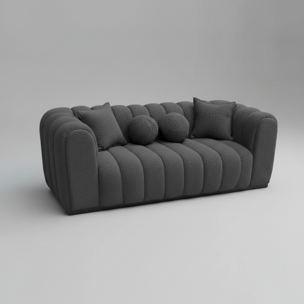 Logan 3 Seat Boucle Couch