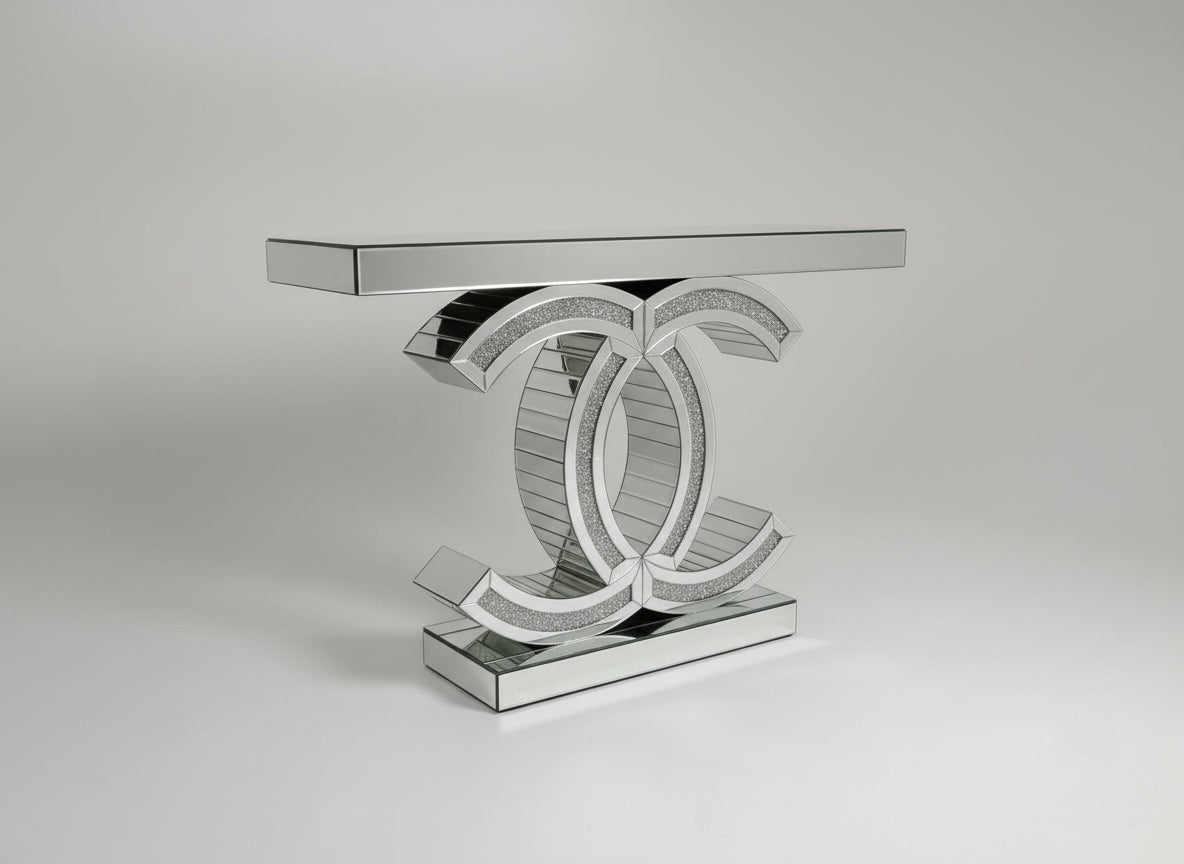 Mirror Server Console Table Channel