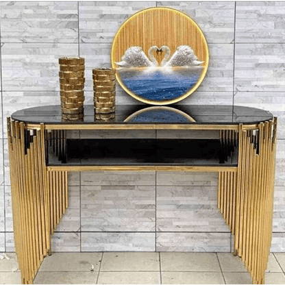 New Glass Server Gold/Black