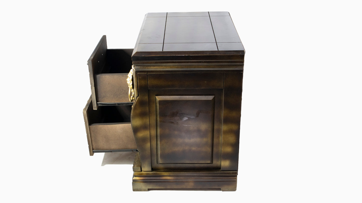 Lion Emma Pedestal Brown