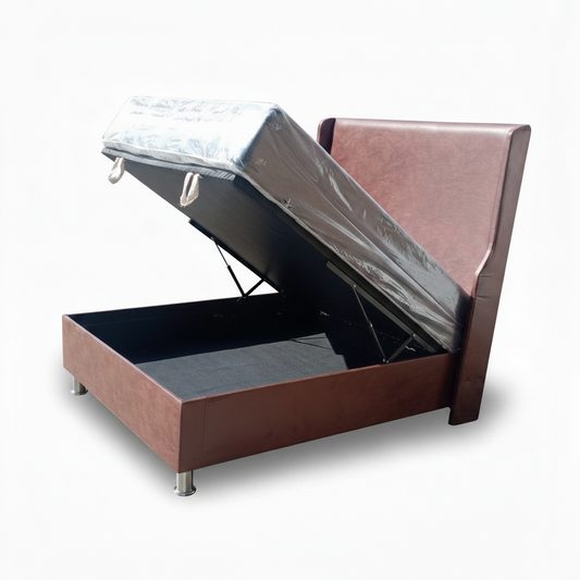 Plain Luna With Storage Sleigh Bed 4