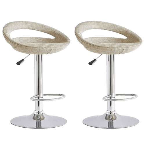 Rattan Bar Chair - White