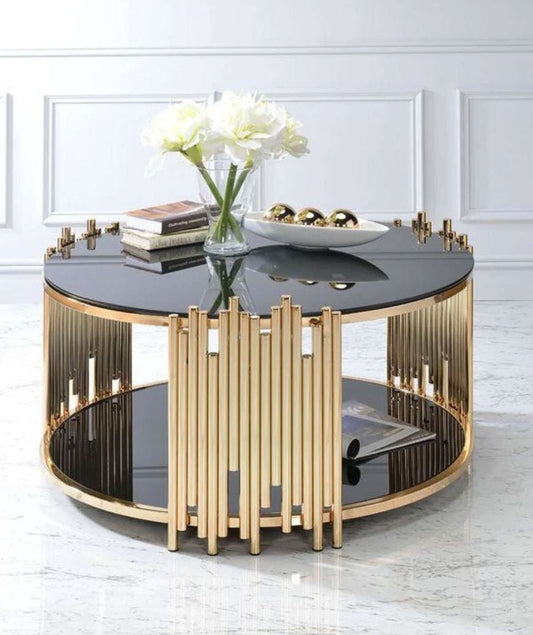 Round Glass Coffee Table - Ø100