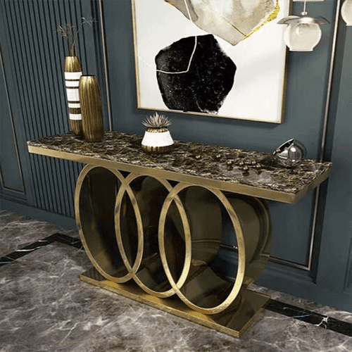 Server Set Table Gold Rose