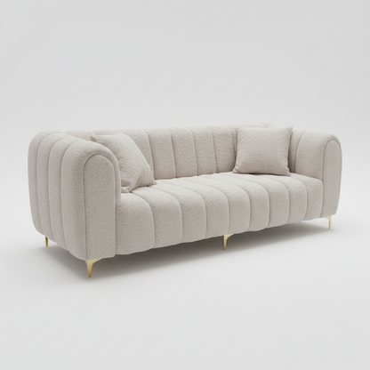 Tresor 3 Seat Bouclé Couch - Premium