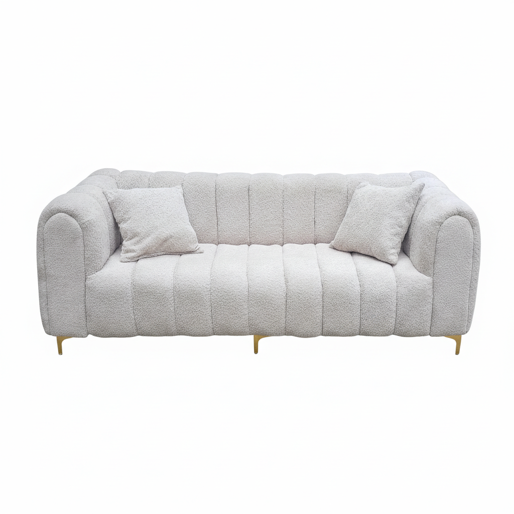 Tresor 3 Seat Bouclé Couch - Premium