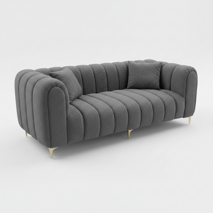 Tresor 3 Seat Bouclé Couch - Premium