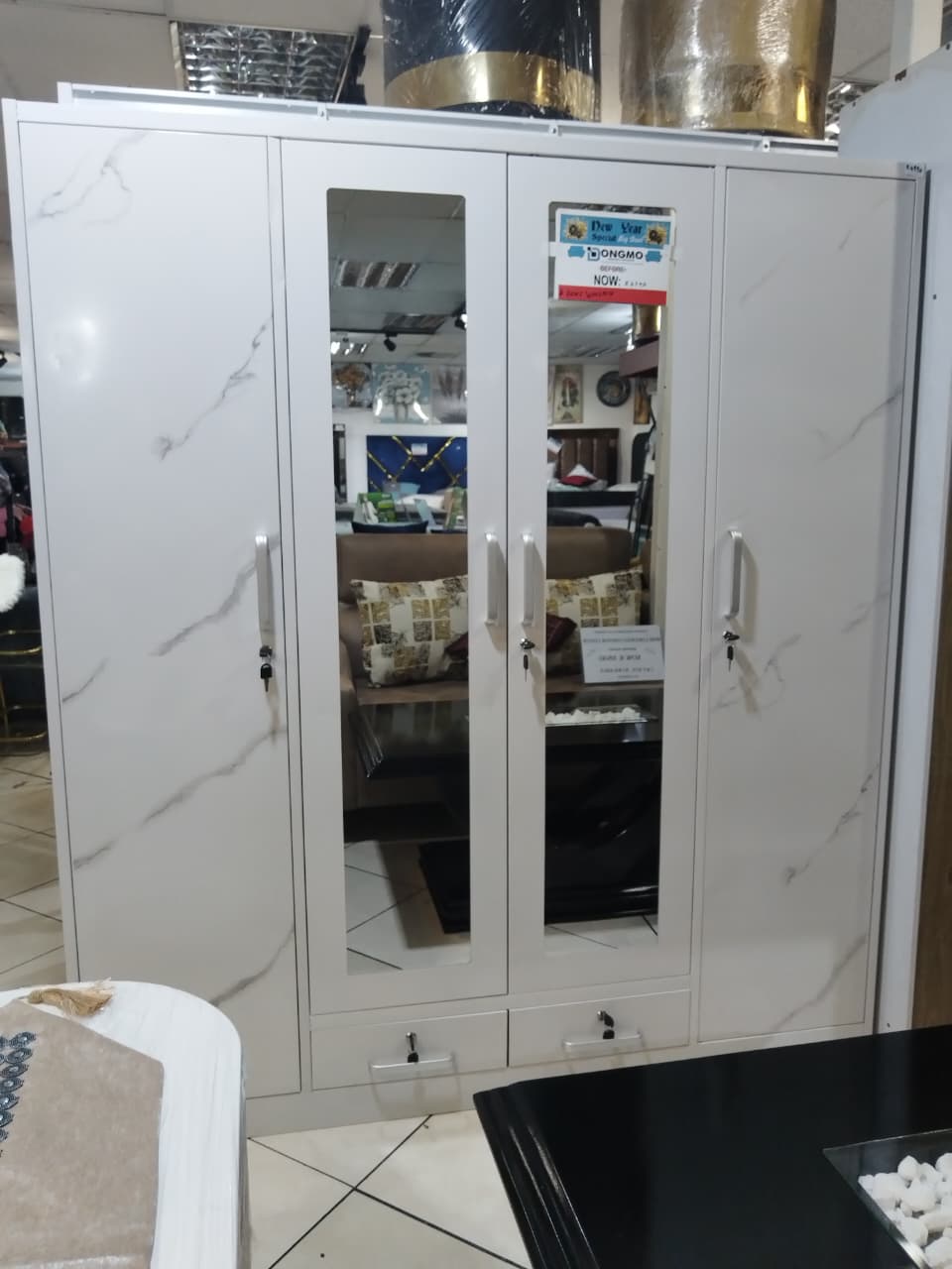 Steel Wardrobe 4 Doors