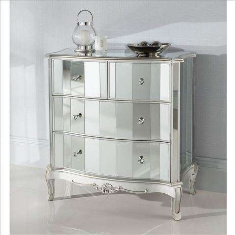 Vintage Mirror Chest of 4 Drawers SHI6-1D6