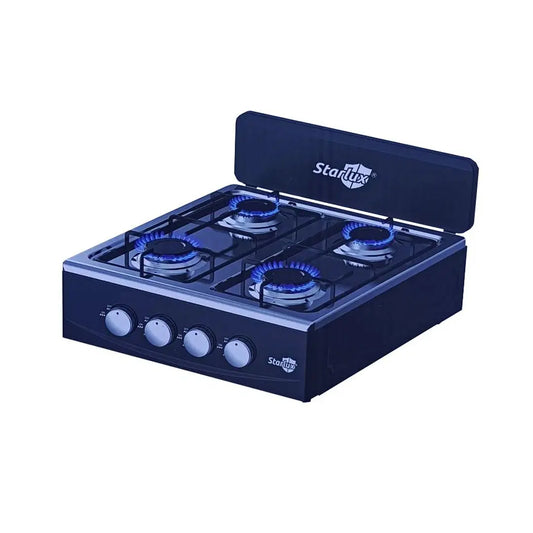 Starlux Burner Gas Stove with Dual Storage Shelves