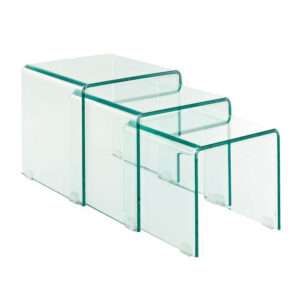 Glass Set side table - 3 Pieces